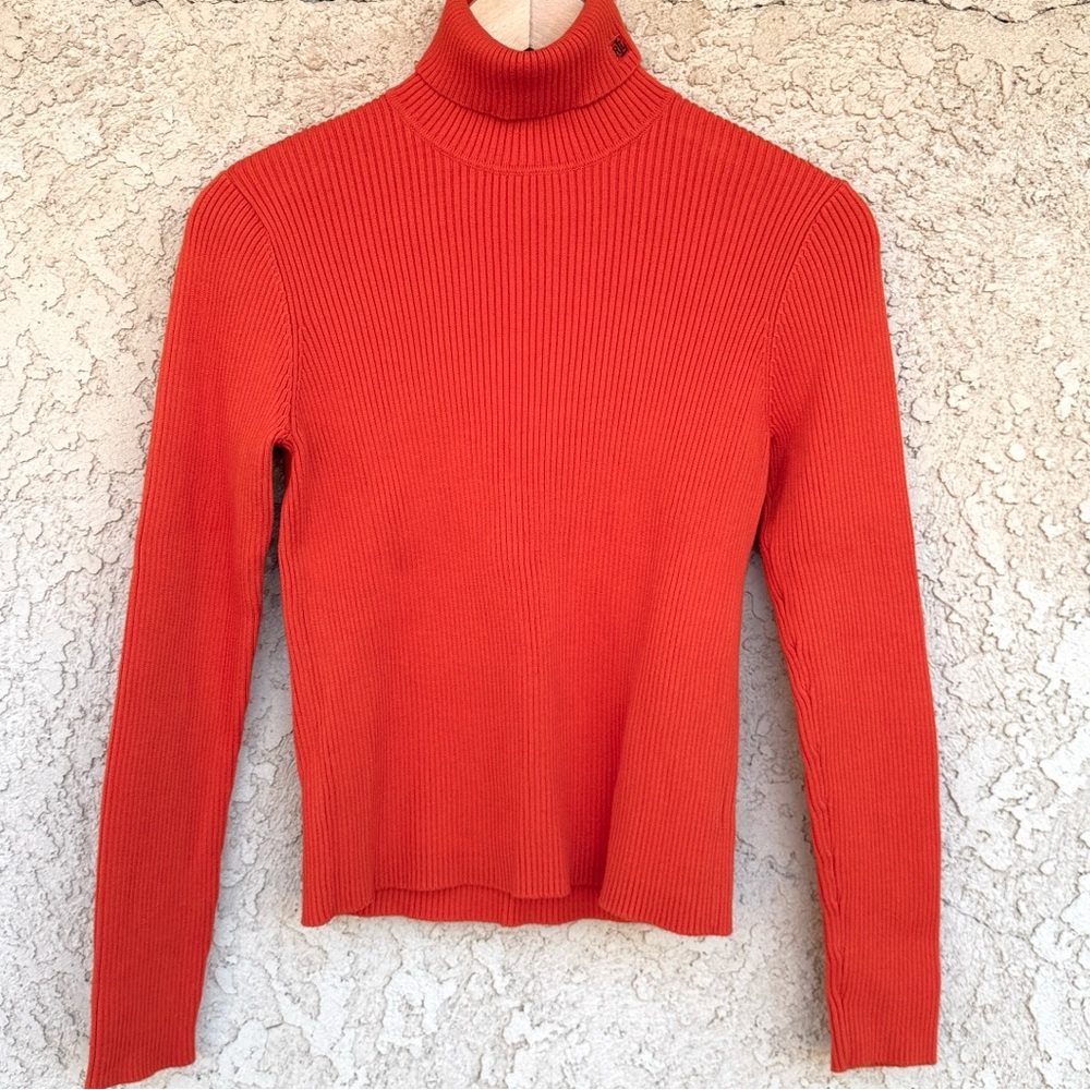 LAUREN RL Ribbed Turtleneck